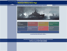 Tablet Screenshot of destroyerhistory.org